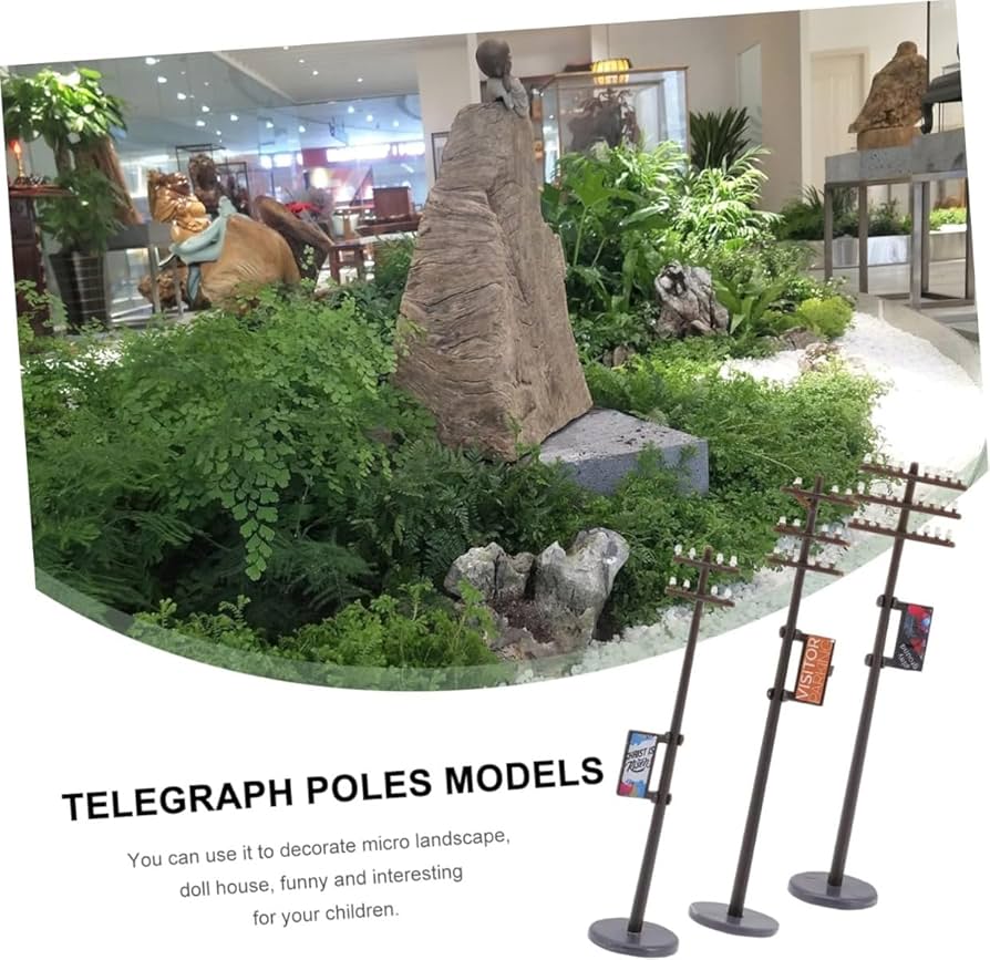 Amazon | 1/64スケール 電柱モデルセット ジオラマ用モデル